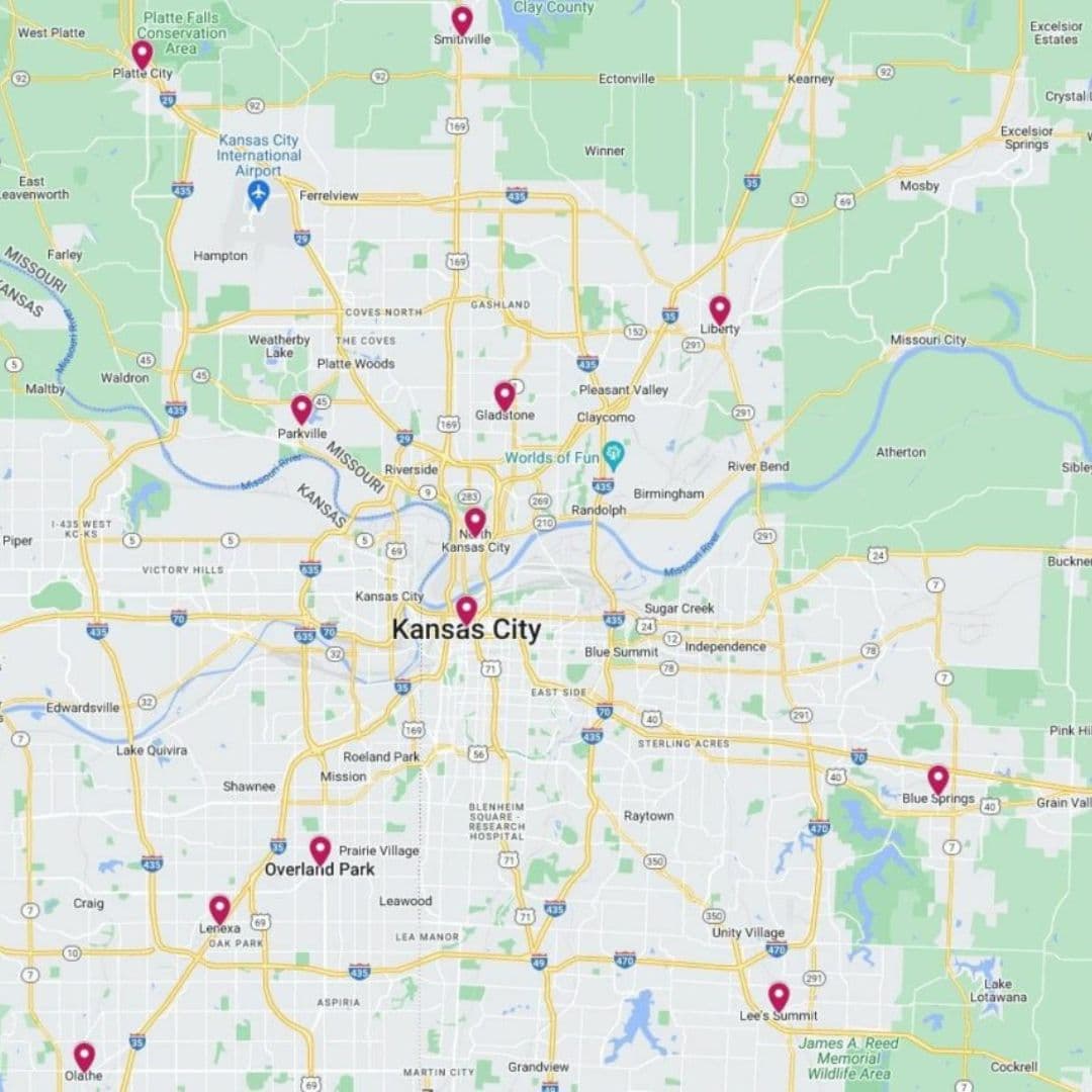 Spark Lighting KC service areas across the Kansas City metro